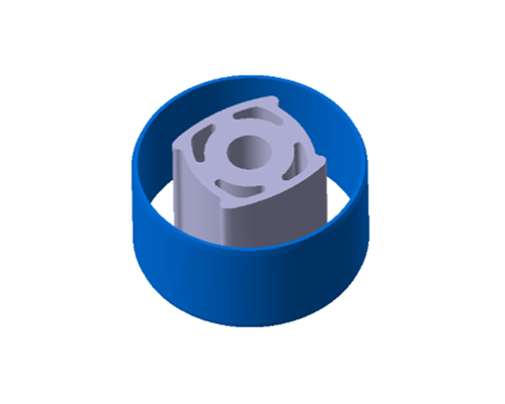 发动机后悬置大轴套内芯及外管